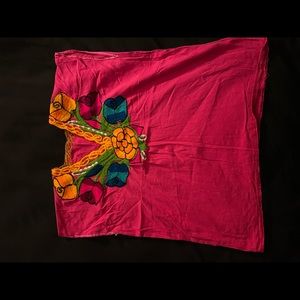 Mexican embroidered blouse